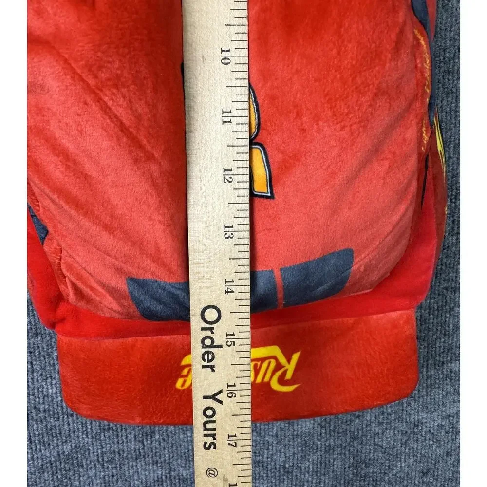 Disney Cars Lightning McQueen Red Plush 14in Backpack Boys Rust-eze 95 Kids Bag